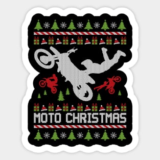 MOTO CHRISTMAS BIKER Sticker